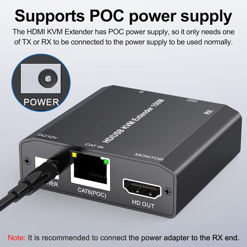 HDMI USB KVM Extender new, HDMI and USB extender up to 150m via CAT6/CAT5e
