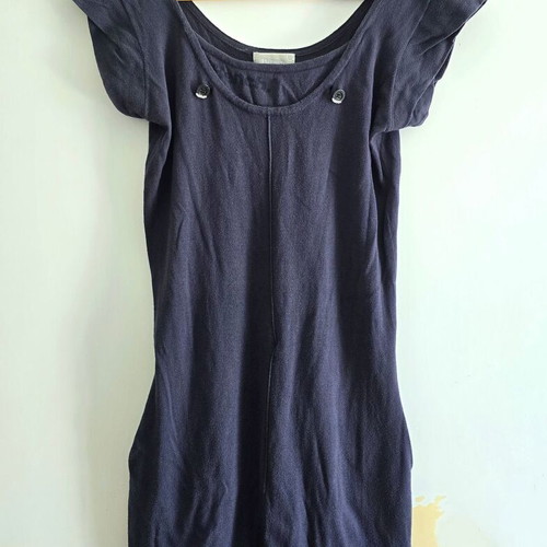 Bench long-sleeve blouse, navy blue, size Medium