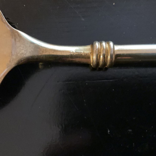 Vintage gold-plated cake server EP Zinc Italy used