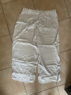 H&M striped pants used, blue and white, sizes S and M