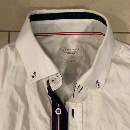 Zara men's shirt white size L like new