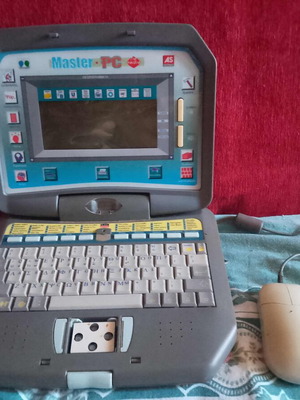 AS Master PC Educational Laptop used, 1990-95, with mouse, Greek menu