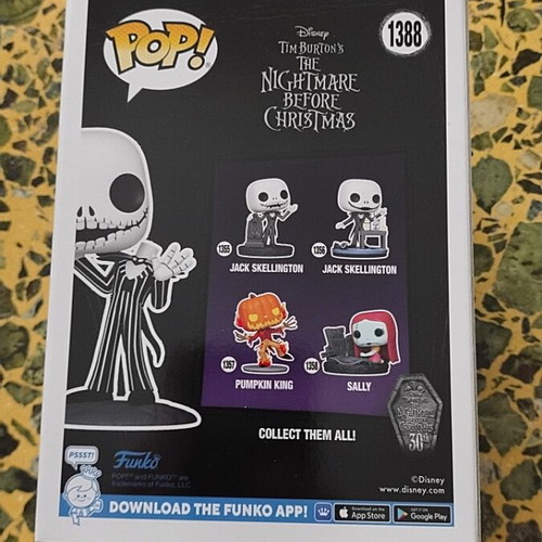 Funko Pop Disney Jack Skellington 1388 Hot Topic Exclusive new