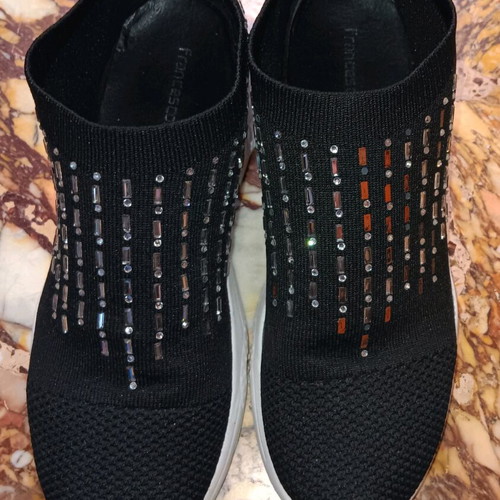 Francesco Milano sock shoes size 39 like new, black