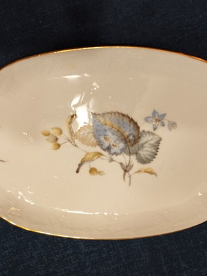 Japan tea set used, 14 pieces with floral base