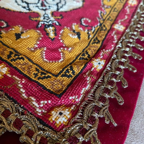 Handmade metrito embroidery used with velvet finish
