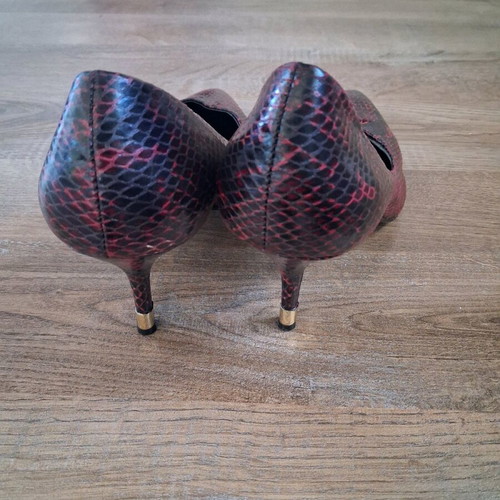 Kurt Geiger pumps used, snake print, 8cm heel, size 40
