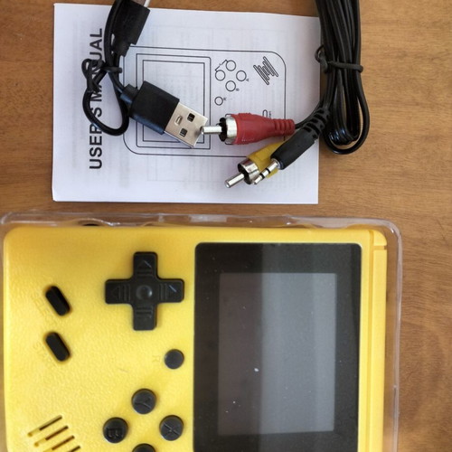 Game console 400+ games with charging and TV cables, new