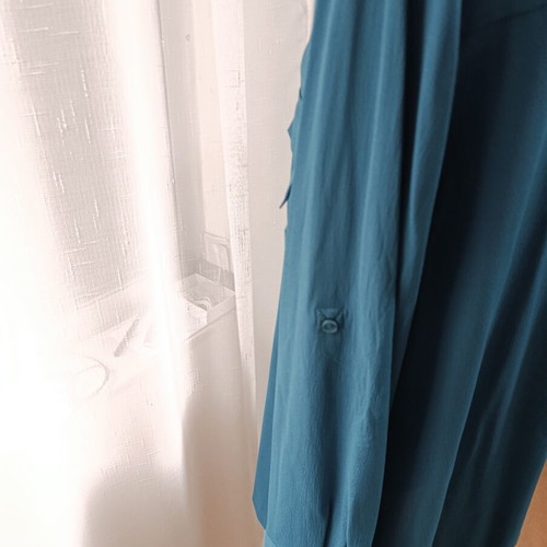 Long blouse like new, dark petrol, size XXL