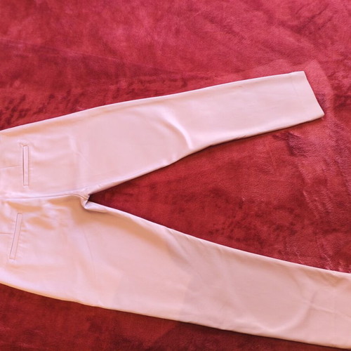 Lilac pants and white crop top set XS like new Bershka