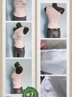 Zara vintage one-shoulder top used, sizes M to XL