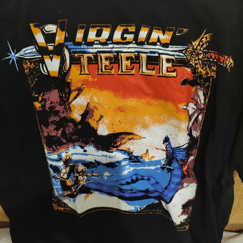 Virgin Steele T-shirt Medium Gildan, black