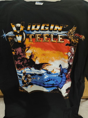 Virgin Steele T-shirt Medium Gildan, black