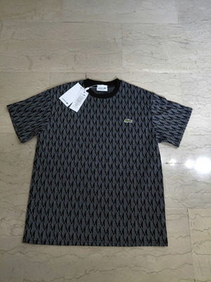 Lacoste Monogram T-shirt καινούργιο, νούμερο M, μαύρο και γκρι