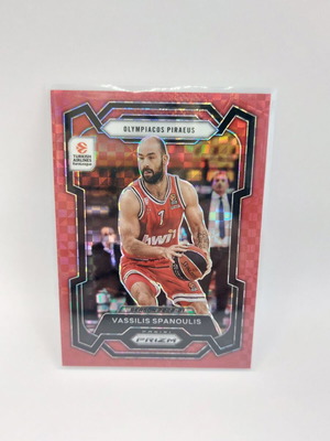 2023-24 Euroleague Prizm Βασίλης Σπανούλης red /75 σαν καινούργιο