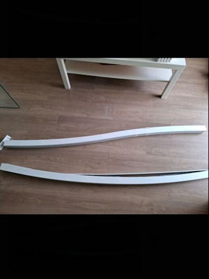 White LED lights used, wave shape, set of 2
