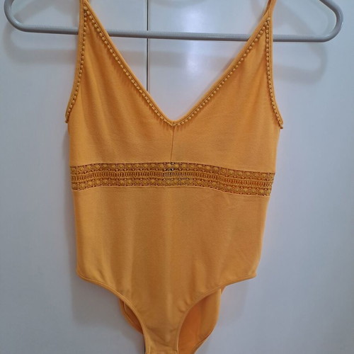H&M bodysuit new, yellow, summer, size S