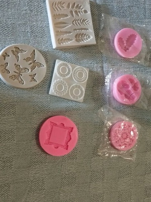 Καλούπια σιλικόνης καινούργια, σετ 7 τεμαχίων μικρού μεγέθους