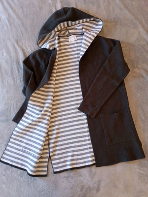 Zara cardigan with hood, long fit, size 13-14 years, like new