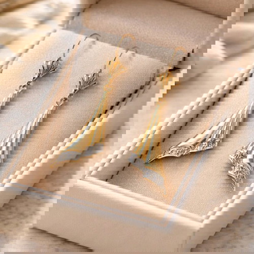 Vintage σκουλαρίκια χρυσό 14Κ μεταχειρισμένα από Vintage Atelier