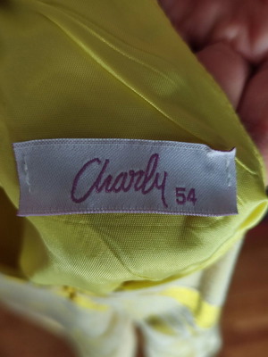 Charly midi dress used in lime color