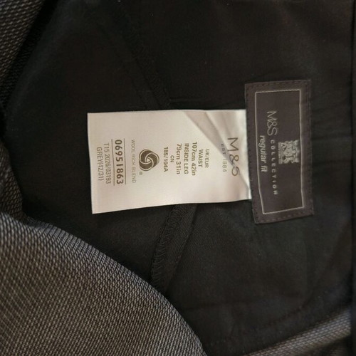 Marks and Spencer suit grey XL like new