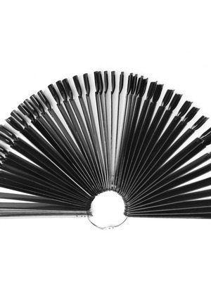 Black nail display new, 50 pieces with ring