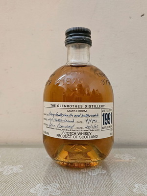 Glenrothes 1991-2006 whisky miniature new, 100ml 43%