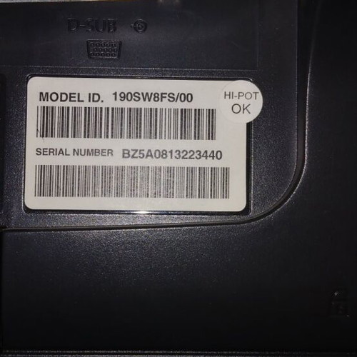 Philips 190SW8FS/00 19" PC Monitor used, 1440x900 VGA