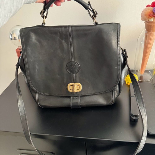 Vintage leather bag Nectario Pelle used, crossbody