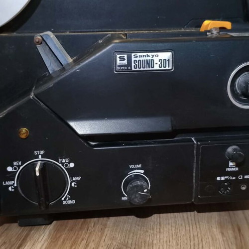 Sankyo Sound-301 Super 8 film projector, vintage 70s
