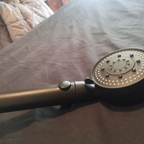 Bathroom shower phone black with 3 pressure functions like new