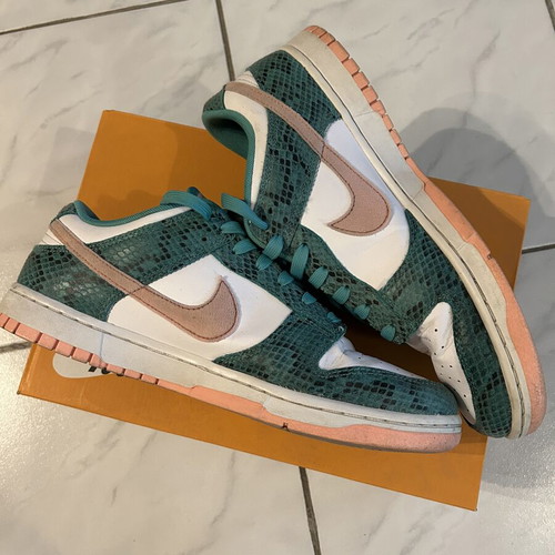 Nike Dunk Low Premium Snakeskin sneakers size 45 used