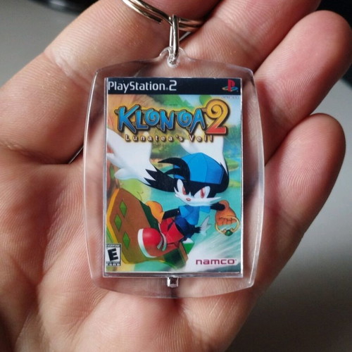 Klonoa 2 keychain with transparent acrylic, Namco