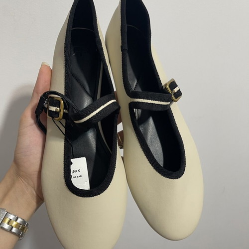 Parfois cream ballerina shoes size 39