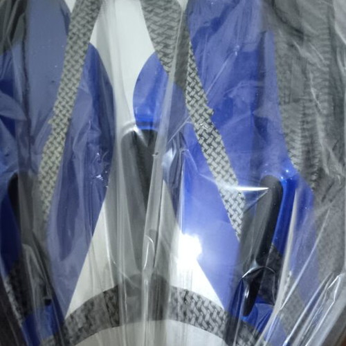 Broker Soffatti bicycle helmet, size 55-60 cm, blue with black and silver details