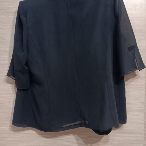 Vidal women's jacket black like new with transparent sleeves