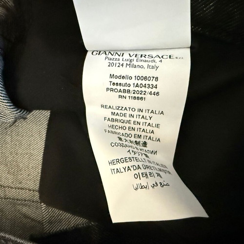 Versace Medusa Ricamati jeans size 34 new, black cotton