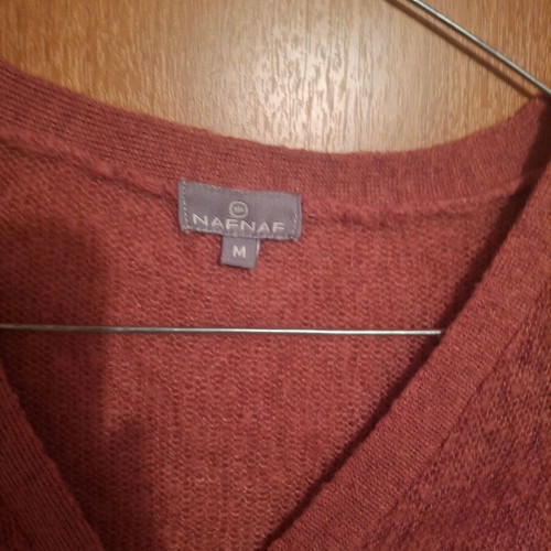 Naf Naf cardigan medium pink new wool warm thin