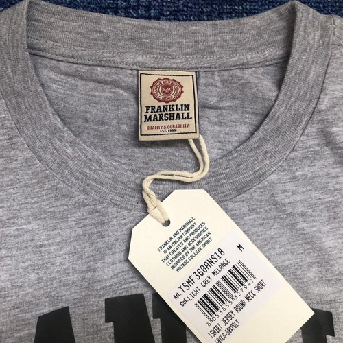Franklin & Marshall T-shirt new men's gray cotton M