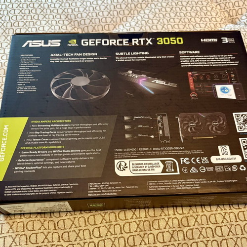 Asus GeForce RTX 3050 Dual V2 OC 8GB GDDR6 graphics card like new