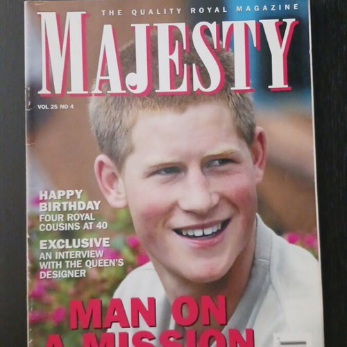 Royal Magazine Majesty April 2004 featuring Prince Harry