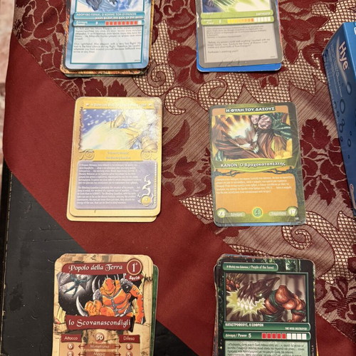 Gormiti collectible cards used