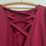 Blouse with unique back like new, size XL