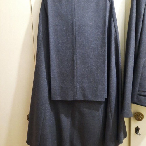 Baziana women's set like new, jacket, skirt and trousers, grey