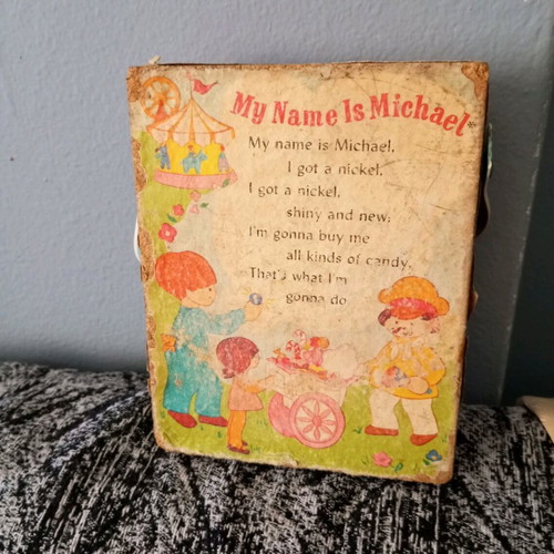 Fisher Price musical toy My name is Michael 1974 used