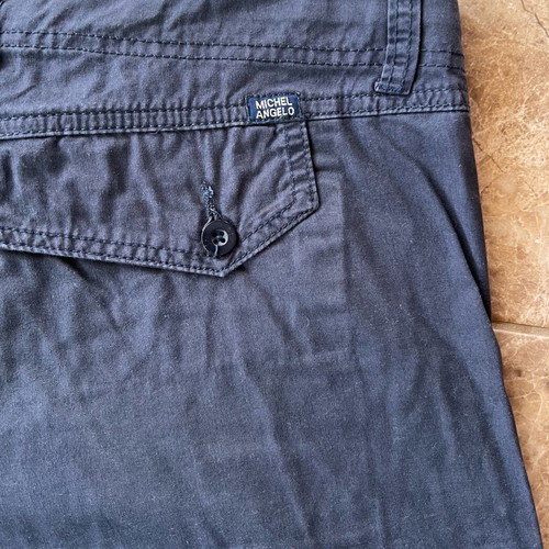 Michel Angelo Vintage Denim men's cargo shorts like new, size 42, dark blue