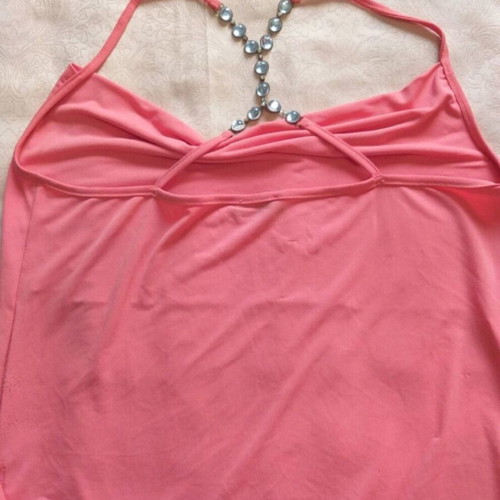 Vintage Y2K Batik Top like new, pink, lycra fabric