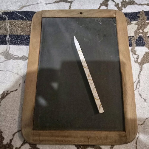 Slate board with stylus used vintage personal item