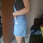 Denim pinup salopette dress like new, light blue